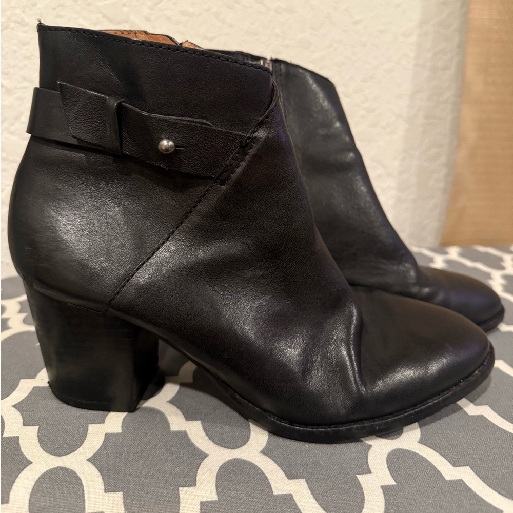 Madewell Kelci Flat Ankle Boots Black 7